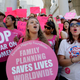 Photo of Planned Parenthood supporters rallying for women’s access to reproductive health care via AP